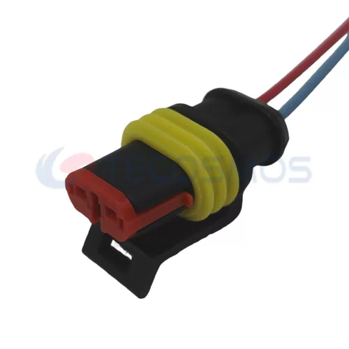 Wire Harness Plug of Automobile Waterproof Connector 2 Pin Female 282080-1 - image 2